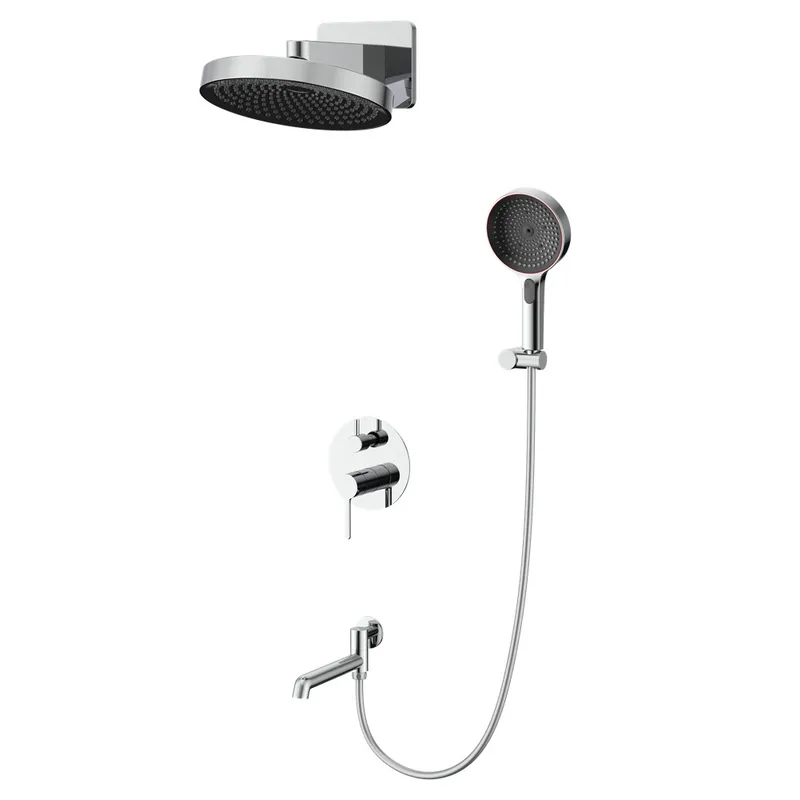 Душевая система встроенная Koer KB-66029-01 3 функции Хром (KR5483)