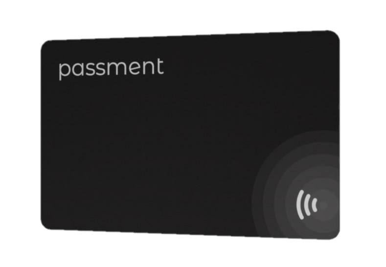 Візитка безконтактна PassMent NFC цифрова Чорний Візитка безконтактна PassMent NFC цифрова Чорний