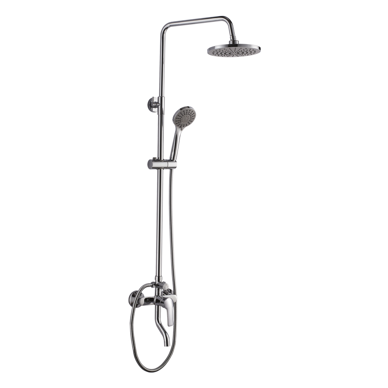 Душова колона зі змішувачем та виливом Haiba OLIVIA 003-J латунна Хром (HB0825)