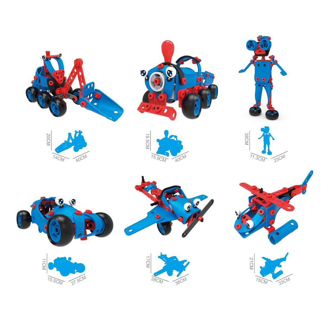 Конструктор Build&Play 6 в 1 Поезд 134 эл. (J-7757) - фото 2 Конструктор Build&Play 6 в 1 Поезд 134 эл. (J-7757) - фото 2