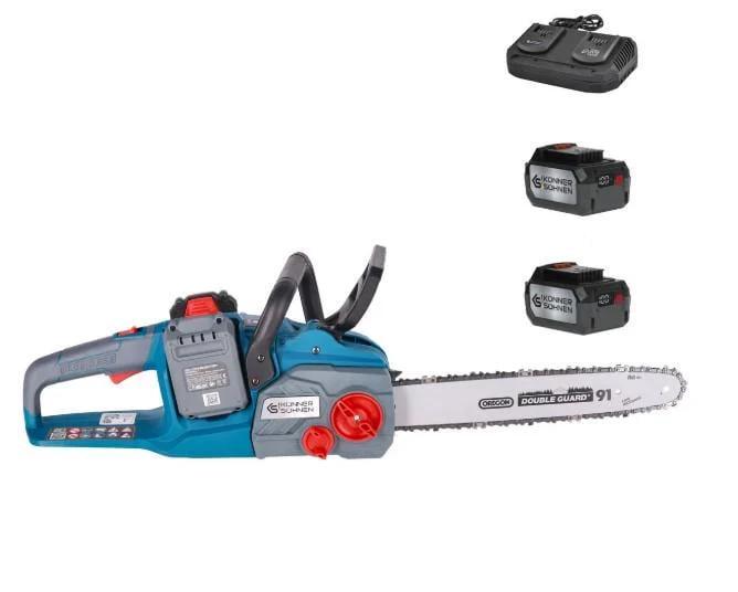 Електропила ланцюгова акумуляторна Konner&Sohnen KS CS40V-16 set з акумулятором та зарядним пристроєм (63244)