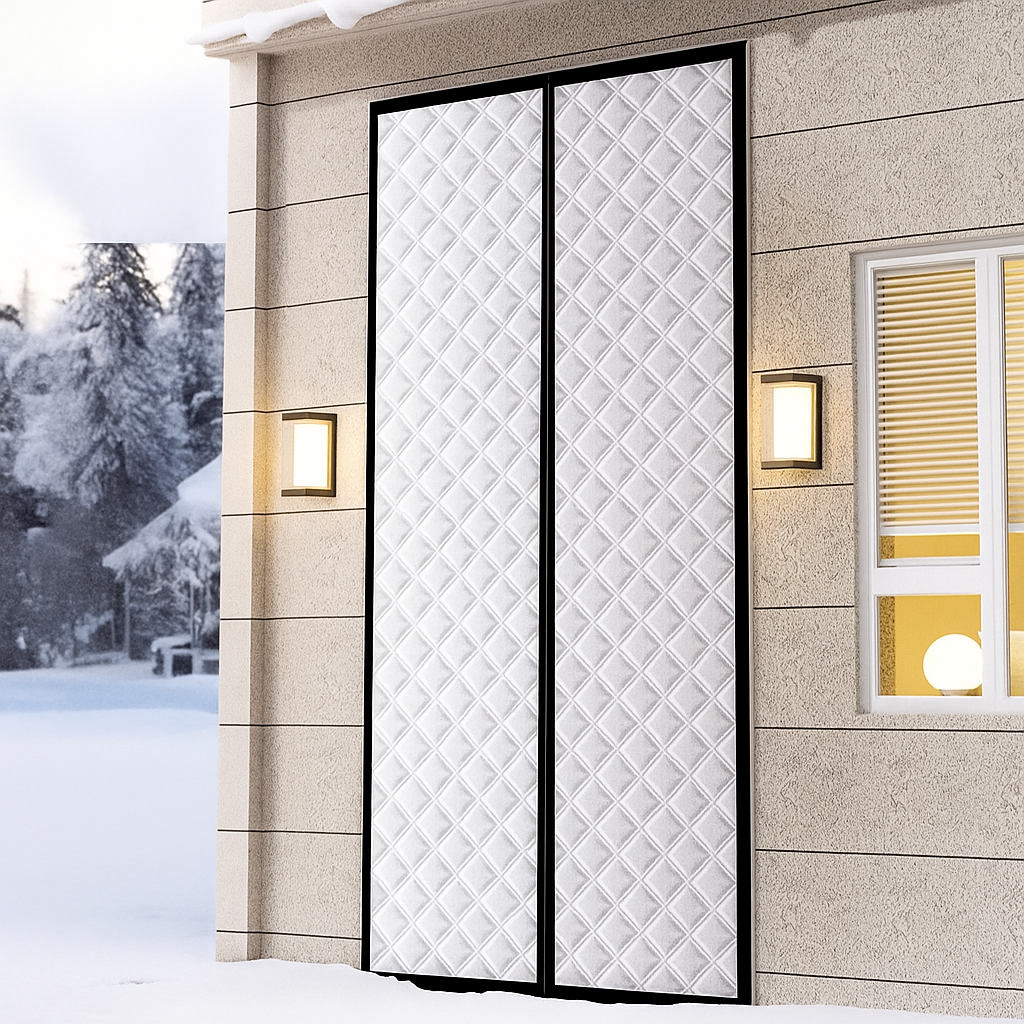 Шторы теплоизоляционные для дверей на магнитах 0,7х2,1м