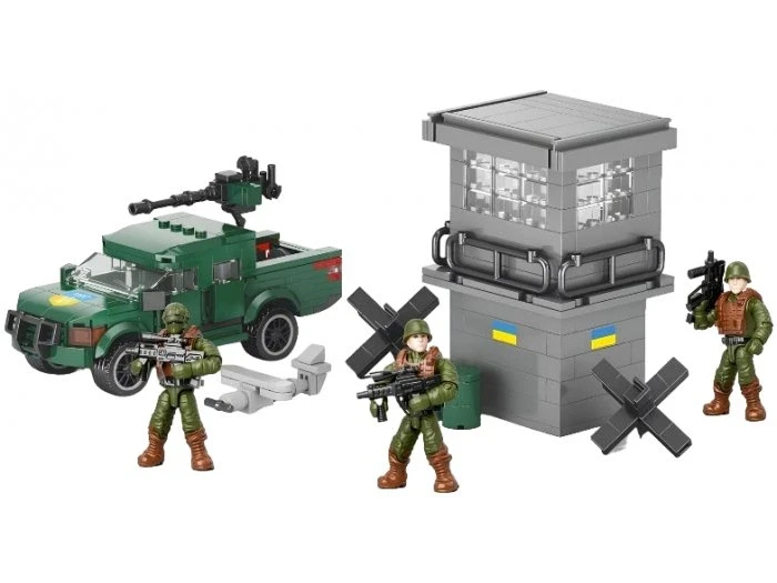 Конструктор KB 1150 Блокпост ВСУ Мобильная группа ПВО 5 фигурок 468 деталей (2969204318)
