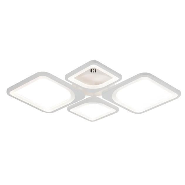 LED-люстра потолочная Valeso с пультом и акриловыми плафонами 3000/6500K IP20 G 2718/2+2 WT 108W Белый (28688317)