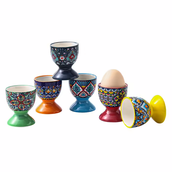 Подставки фарфоровые для яиц HENXFEN LEAD 6 шт.