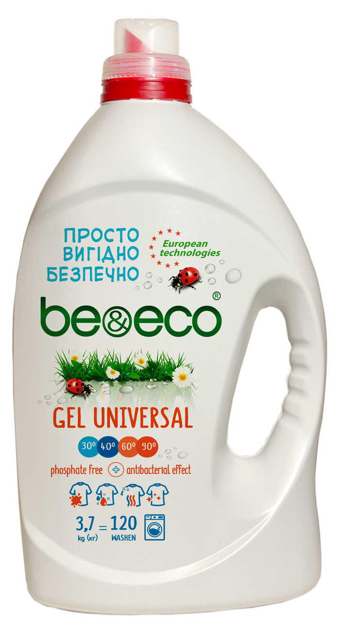 Гель для стирки Be&Eco UNIVERSAL 3700 мл 120 стирок