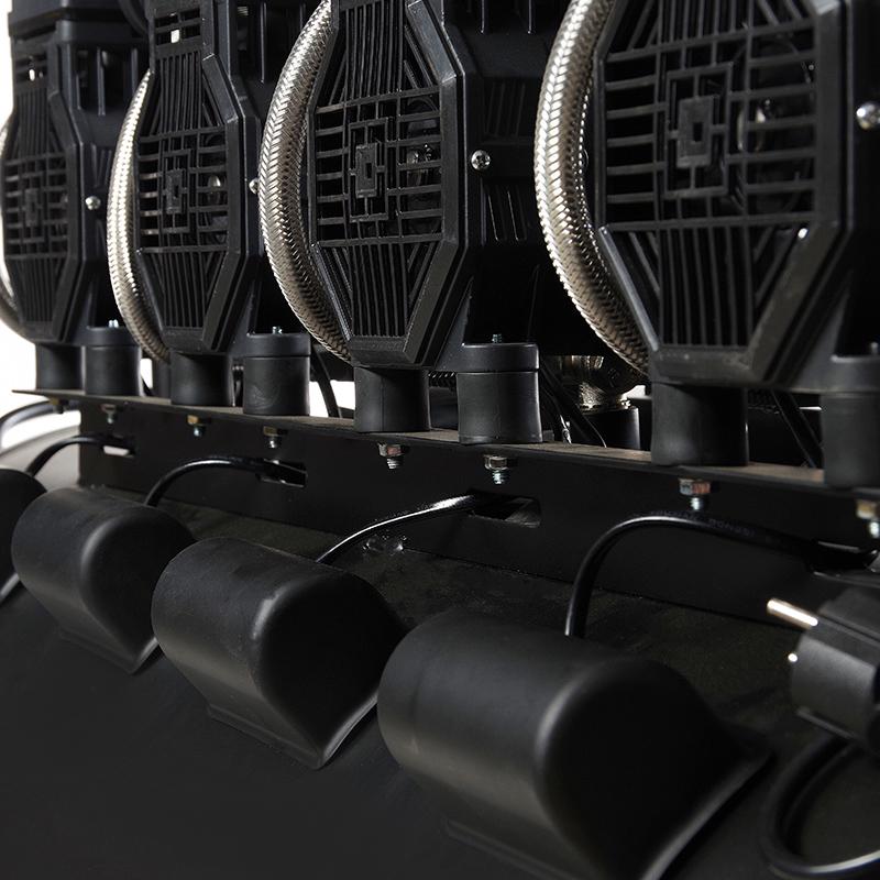 Компрессор Apro восьмицилиндровый безмасляный OFE-200 8 Бар 4х1,5 кВт 950 л/мин 200 л 2 крана (850172) - фото 13 Компрессор Apro восьмицилиндровый безмасляный OFE-200 8 Бар 4х1,5 кВт 950 л/мин 200 л 2 крана (850172) - фото 13