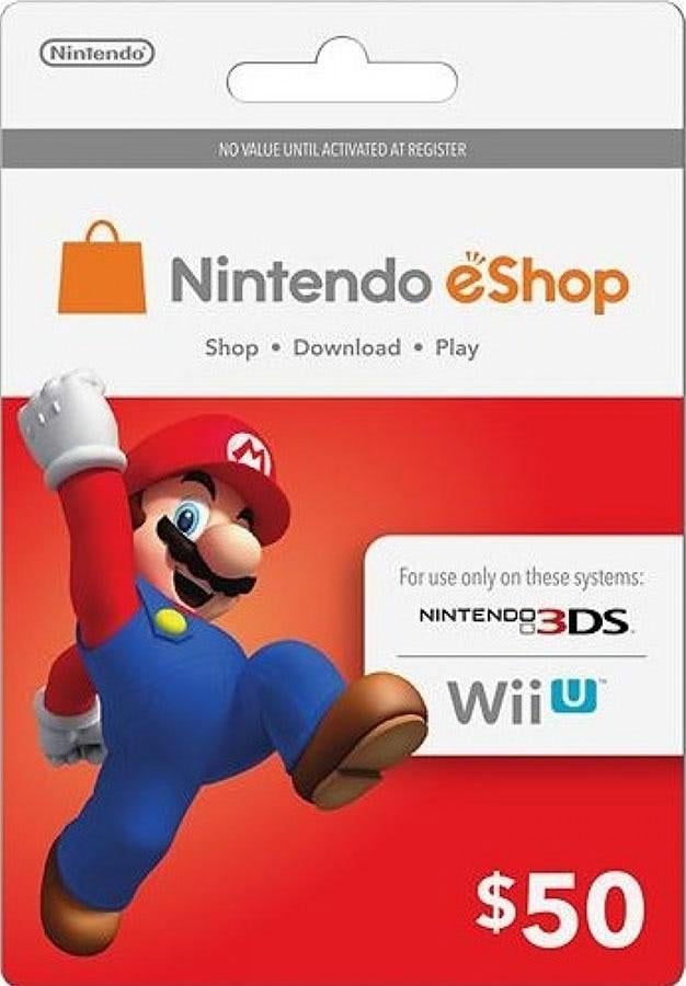 Карта Nintendo eShop Card $50 USA