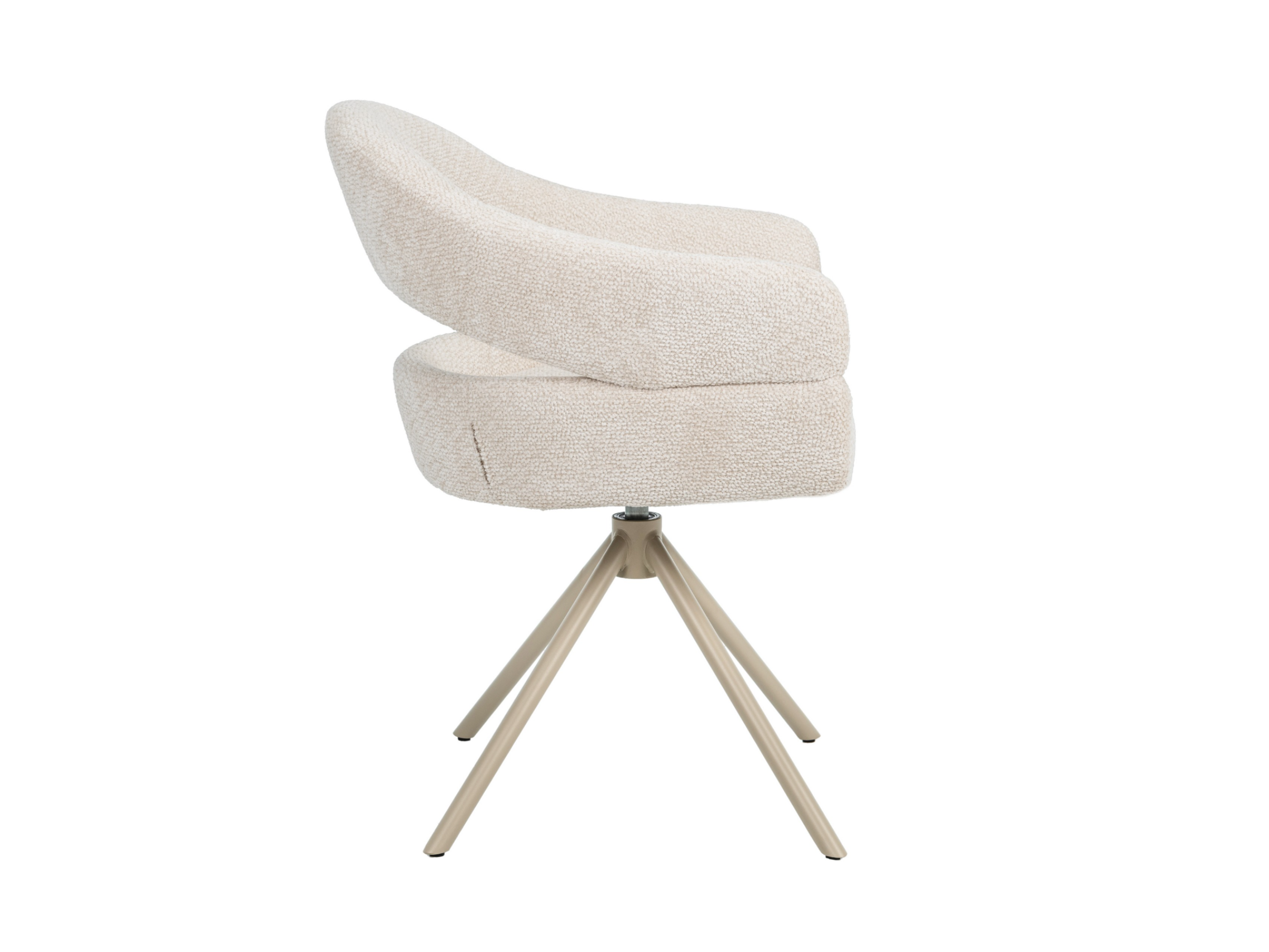 Стул поворотный Vetro Молочное облако/Капучино (R-180) - фото 2