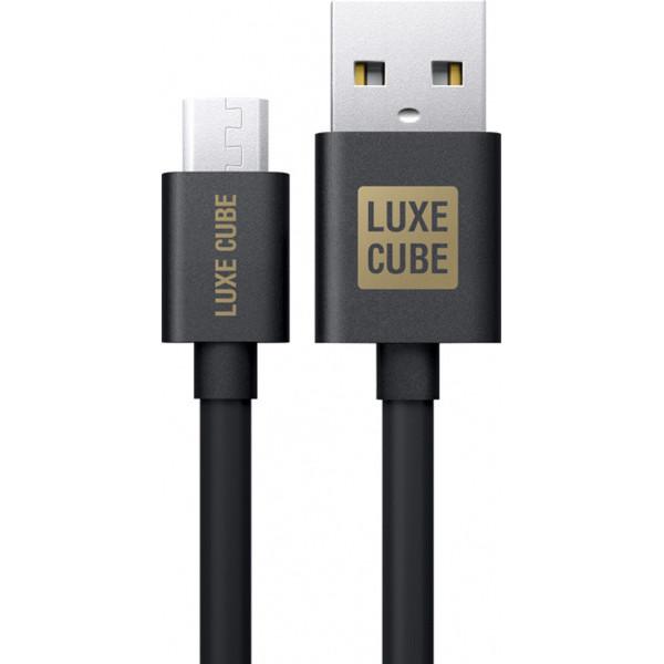 Кабель Luxe Cube USB – microUSB 1 м Серый (8886668686167) - фото 1