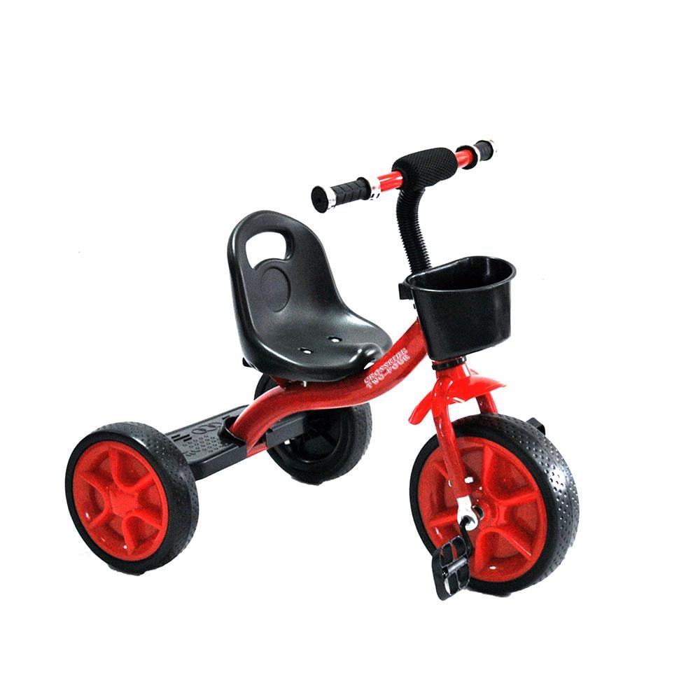 Триколісний велосипед Crossride TWOFOUR-513F Червоний (04771)