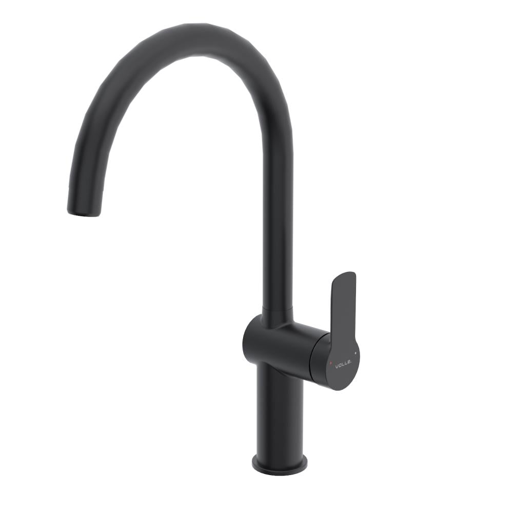 Смеситель для кухни VOLLE LIBRA 1521.110104 однорычажный Черный (170777)