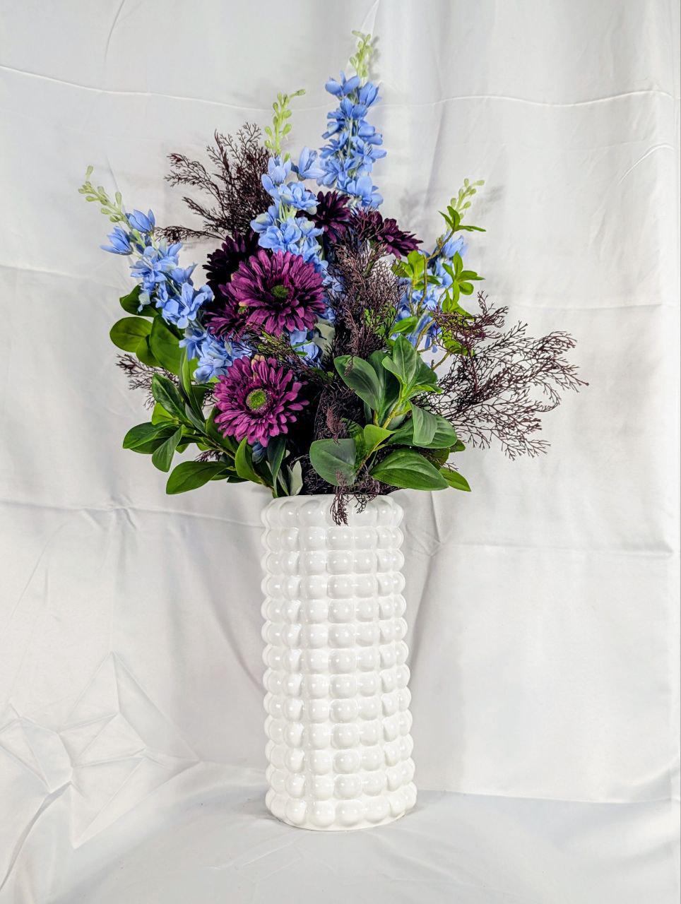 Ваза Nana ceramics Бамбл 33 см Білий - фото 1