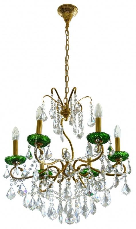 Люстра свеча подвесная хрустальная классическая Brille BCL-055S/6