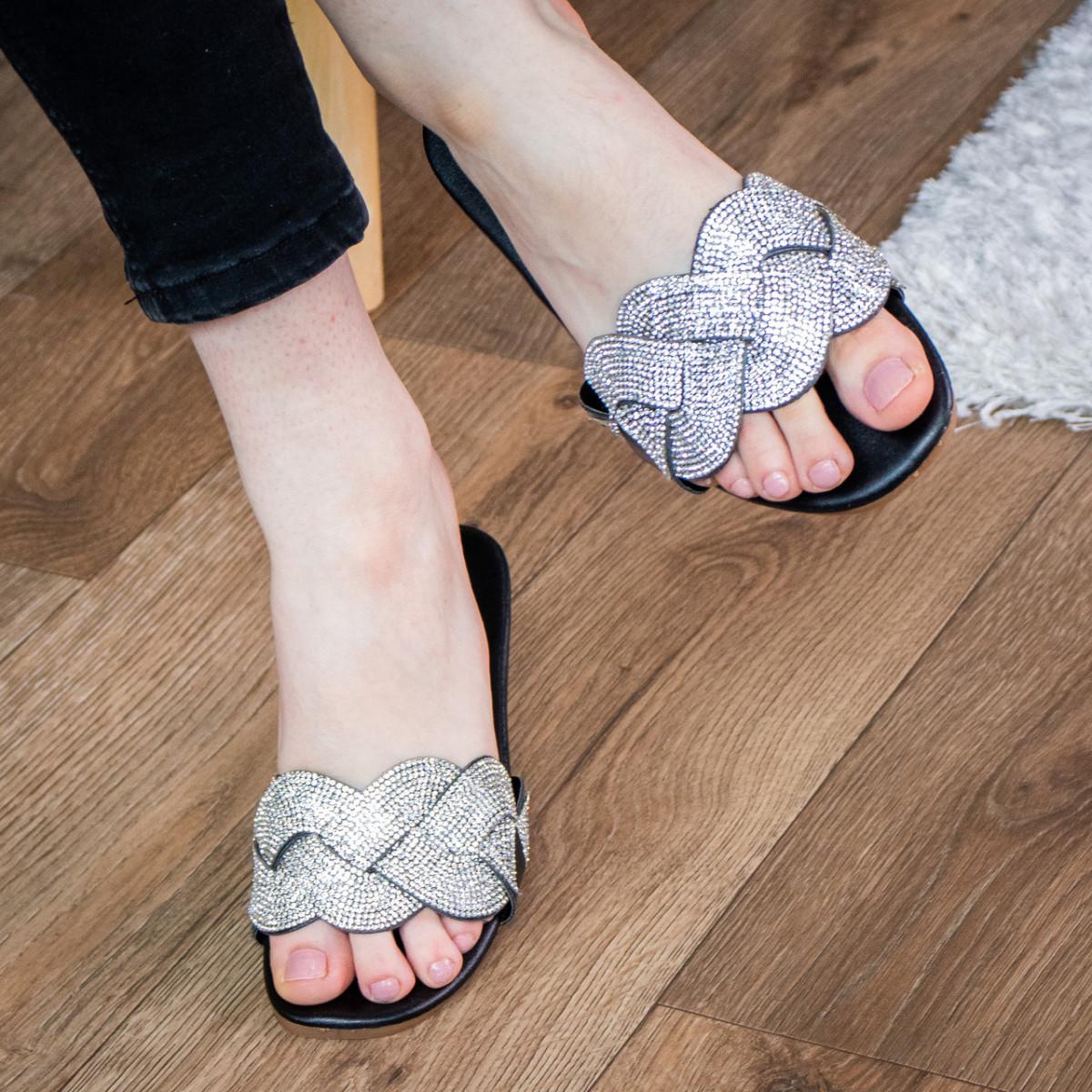 Шлепанцы женские Fashion р. 39 25 см Черный (2951)