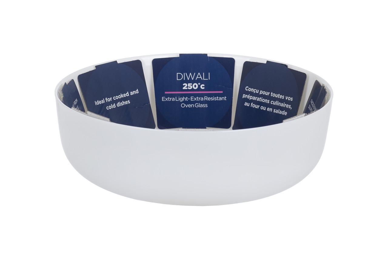 Форма для запекания Luminarc Diwali круглая стеклокерамическая 22 см Белый (N3273) - фото 3