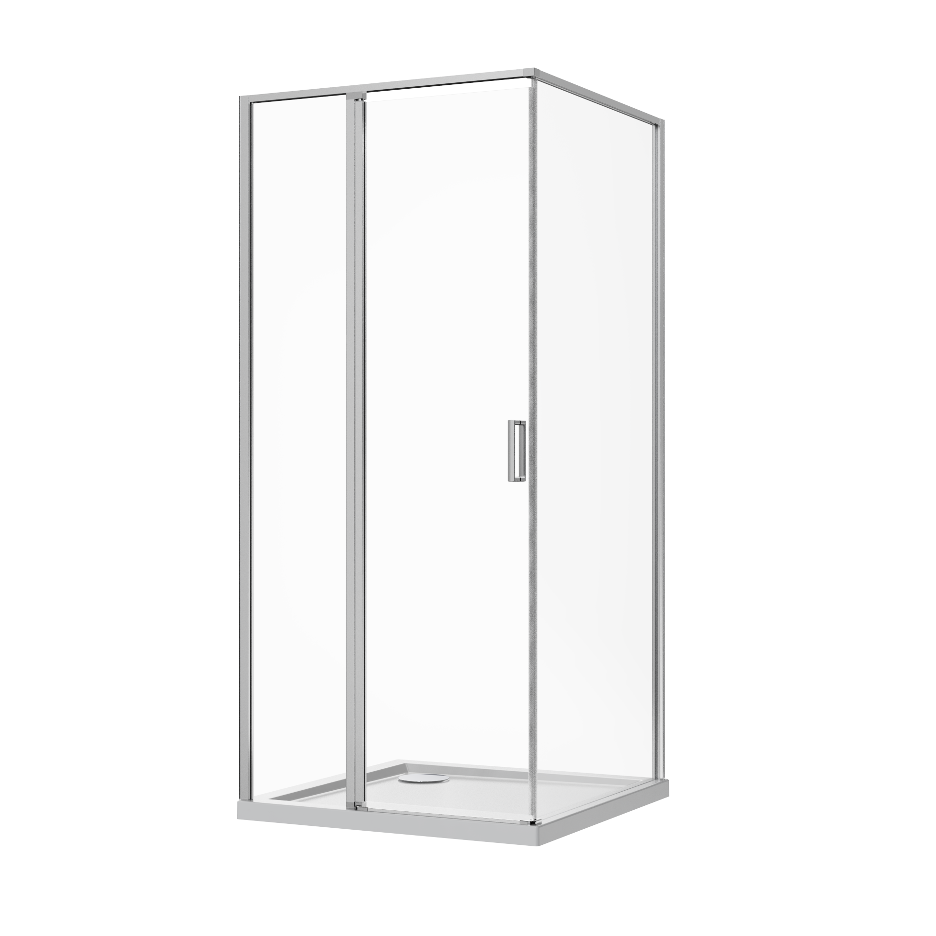 Душова кабіна скляна AVKO Glass RDR13B 90х90х190 см Chrome (1421001213)