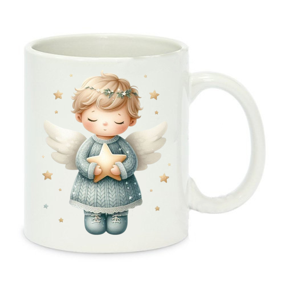 Чашка с принтом Рождественская звезда 330 мл Белый (001283)