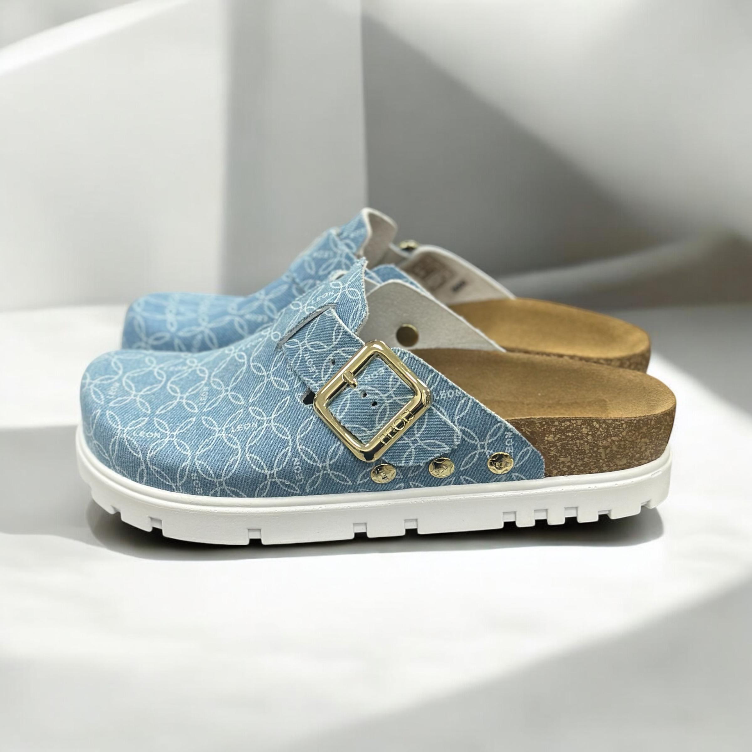 Сабо жіночі Leon р. 37 Джинсовий (6000)