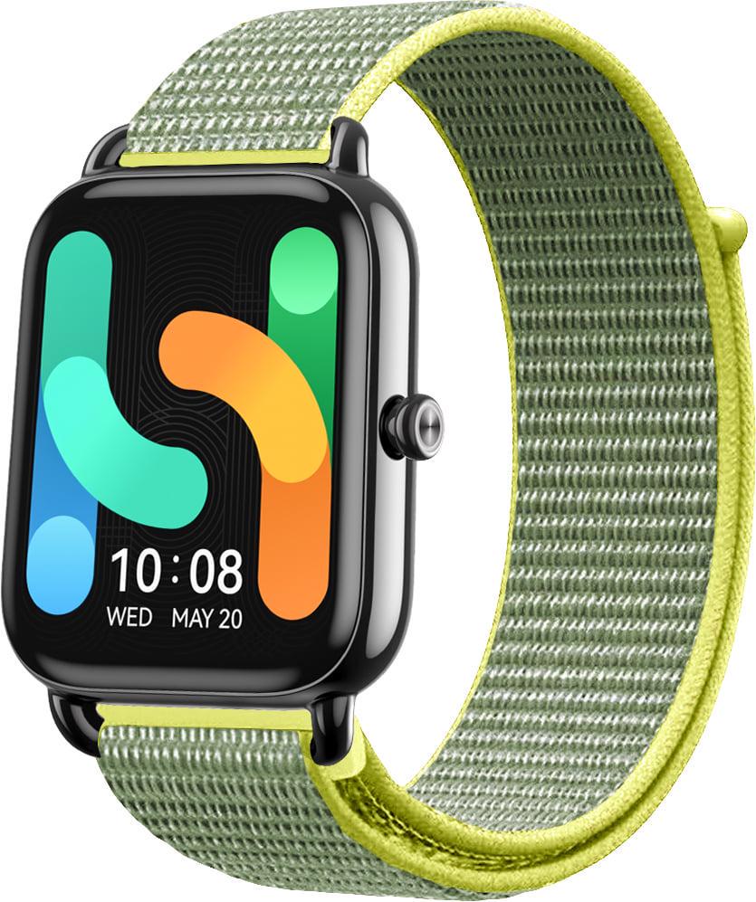 Ремешок нейлоновый Sport Loop для Haylou RS4 Plus LS11 Gray/Yellow (40639-63)