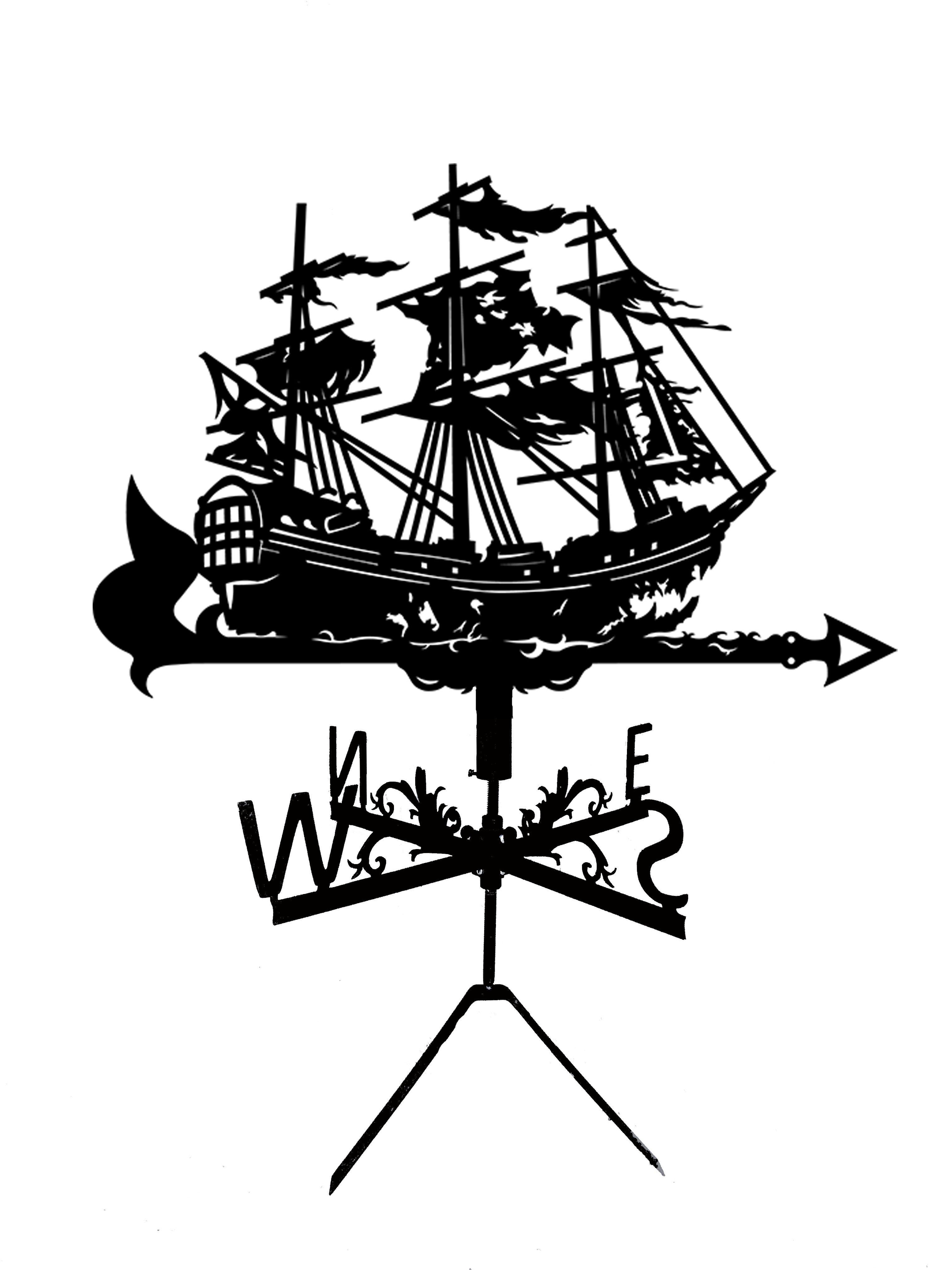 Флюгер на беседку/колодец Корабель привид (27386713)