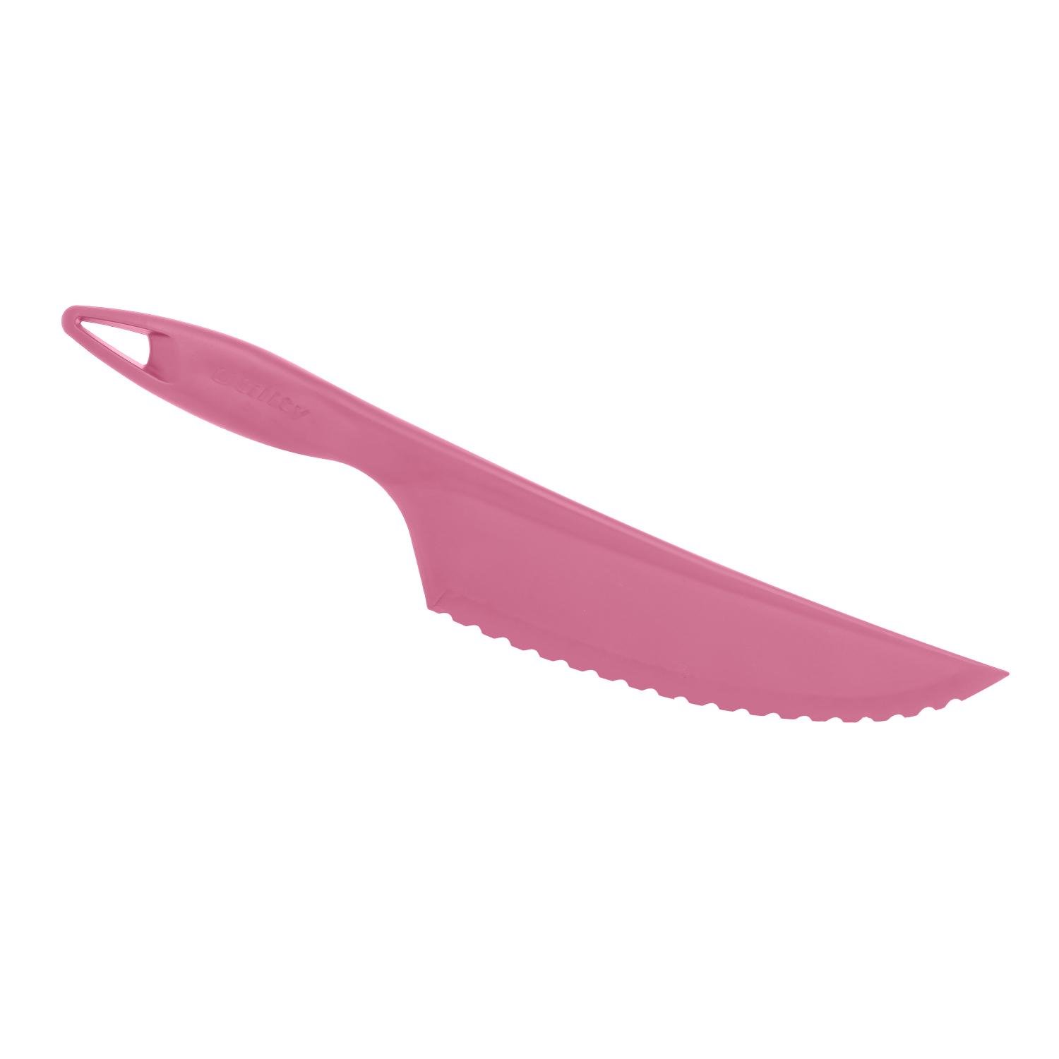 Кухонний ніж пластиковий Kitchette для силіконового килимка 30,5 см Рожевий (1806200137)