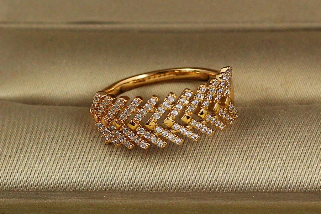 Кольцо Xuping Jewelry шишка р. 18 Золотистый (26891743)