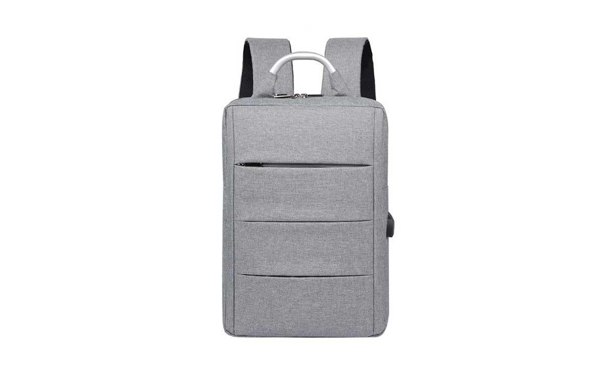 Городской рюкзак Sunroz City Backpack многофункциональный с USB выходом 29х12х39 см Серый (SUN1602)