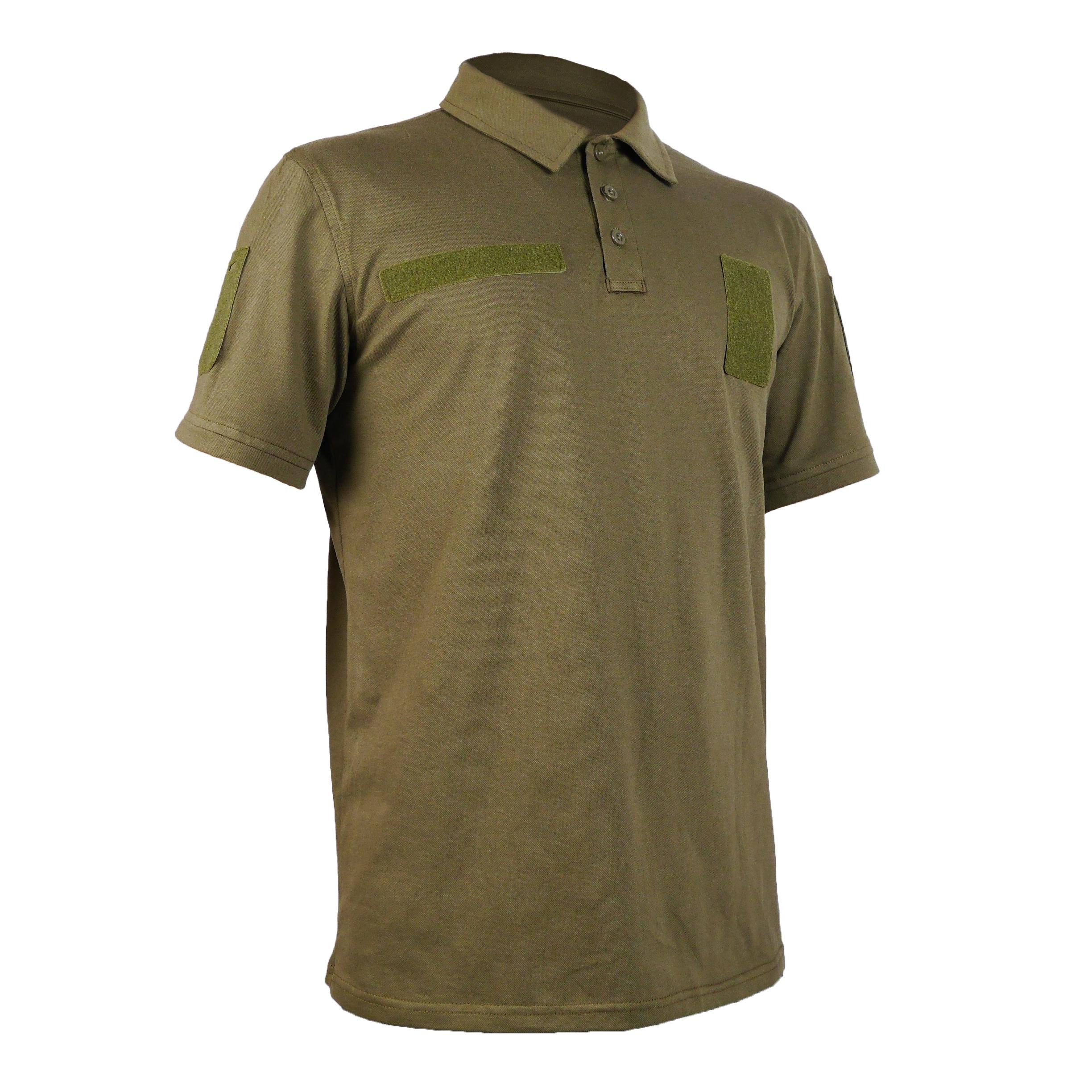 Поло военное с липучками Лакоста M Хаки (1114-M) - фото 2 Поло военное с липучками Лакоста M Хаки (1114-M) - фото 2