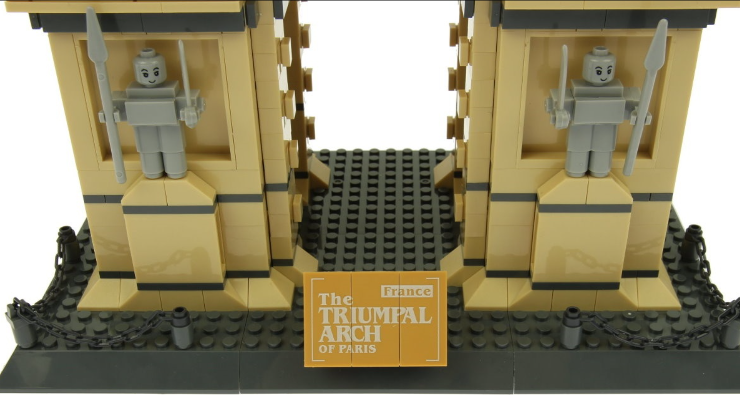 Конструктор 3D Wange Архитектура Триумфальная арка Париж Arc de Triomphe Paris 5223 для детей и взрослых 1391 деталь - фото 6 Конструктор 3D Wange Архитектура Триумфальная арка Париж Arc de Triomphe Paris 5223 для детей и взрослых 1391 деталь - фото 6