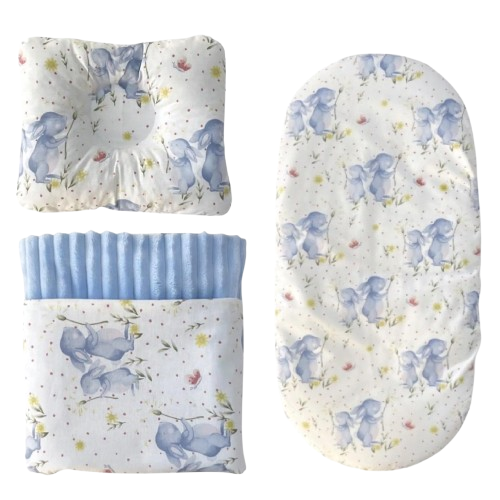 Набір в коляску RoyalBaby №33 Зайчики з пледом плюш 3в1 Блакитний (143730) Набір в коляску RoyalBaby №33 Зайчики з пледом плюш 3в1 Блакитний (143730)