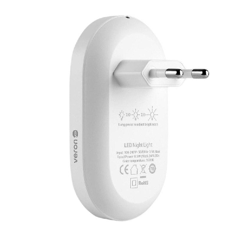 Нічник в розетку для дітей VERON U2 з регулюванням яскравості (2609264407) - фото 3 Нічник в розетку для дітей VERON U2 з регулюванням яскравості (2609264407) - фото 3