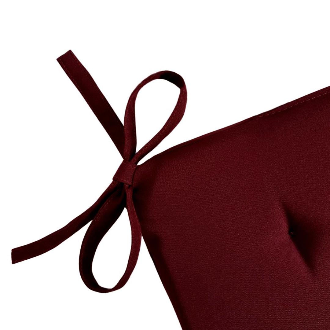 Подушка на стул с 4 завязками 45х45х3 см Бордовый (2544023947) - фото 2 Подушка на стул с 4 завязками 45х45х3 см Бордовый (2544023947) - фото 2