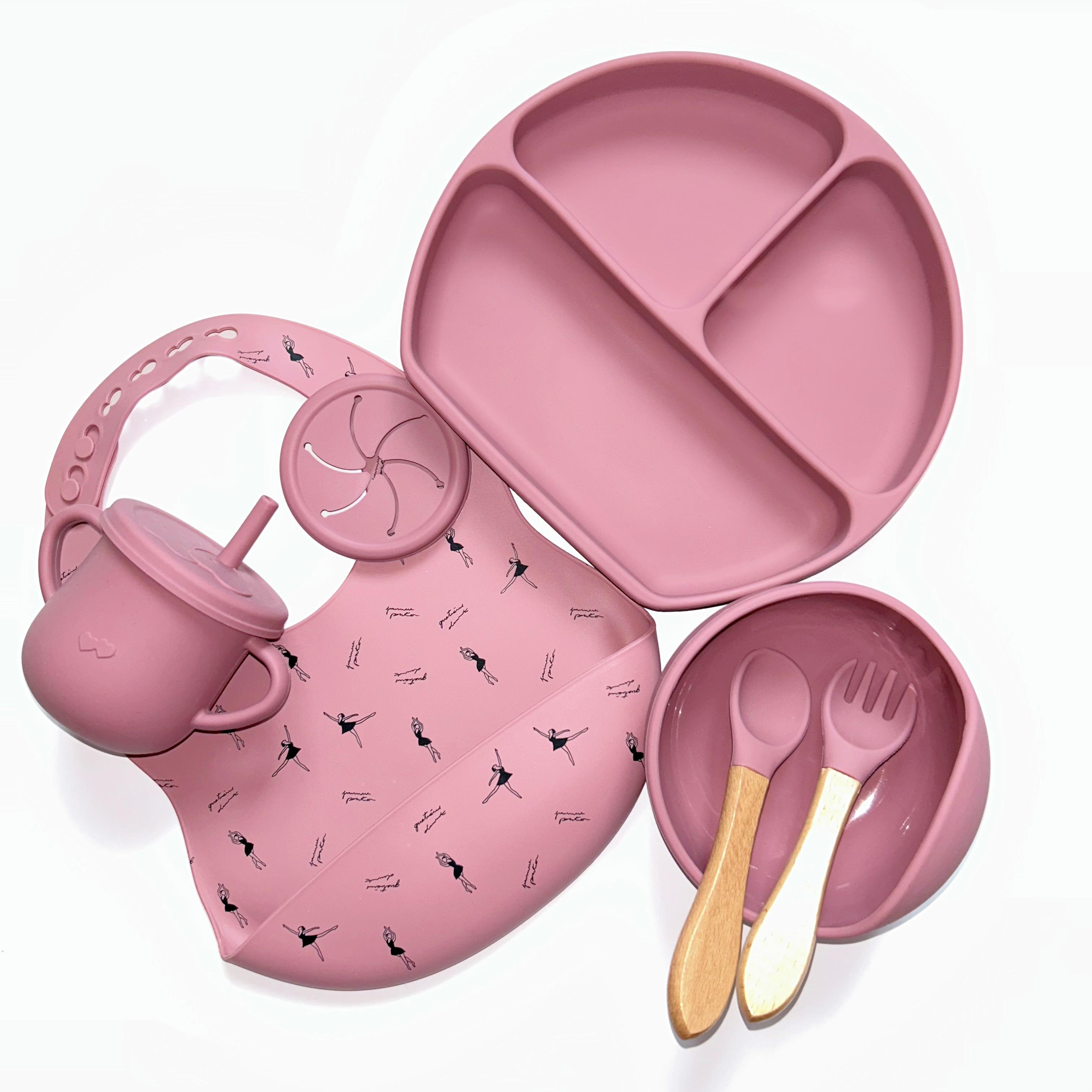 Дитячий посуд для годування Y19 принт Балерина (62201)