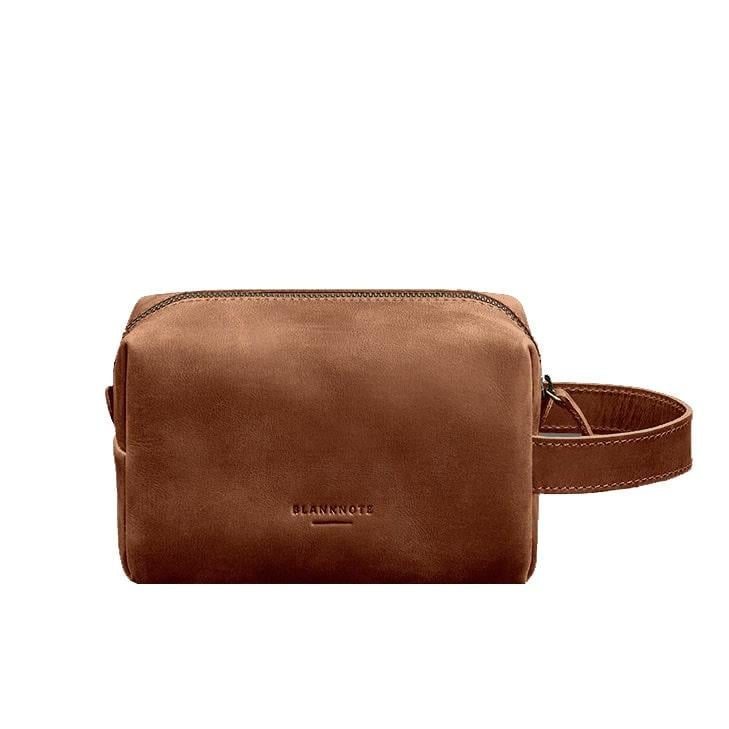 Косметичка-несесер шкіряна 5.0 Crazy Horse Світло-коричневий (A-027453)