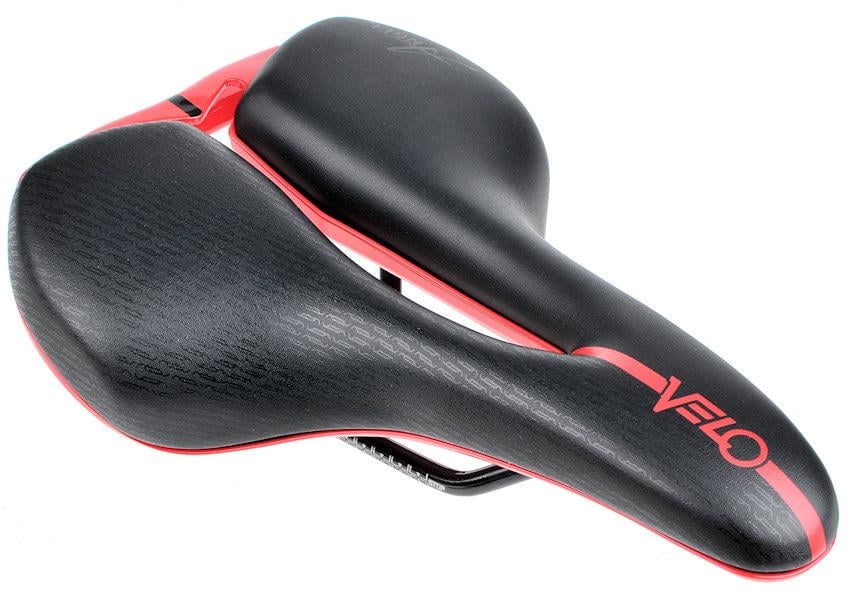 Седло Velo VL-6311 Angel Atoms Airform Y-Cut Черно-красный (C-SI-0234)