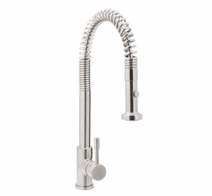 Змішувач для кухні GENEBRE INOX висувний злив (65207 18 60 66) (20197)