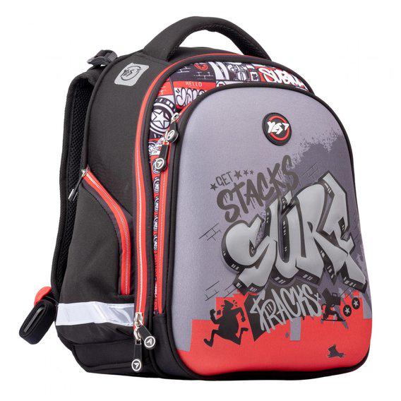 Рюкзак школьный YES SubSurf 41х30х14,5 см 18 л Черный (558960)