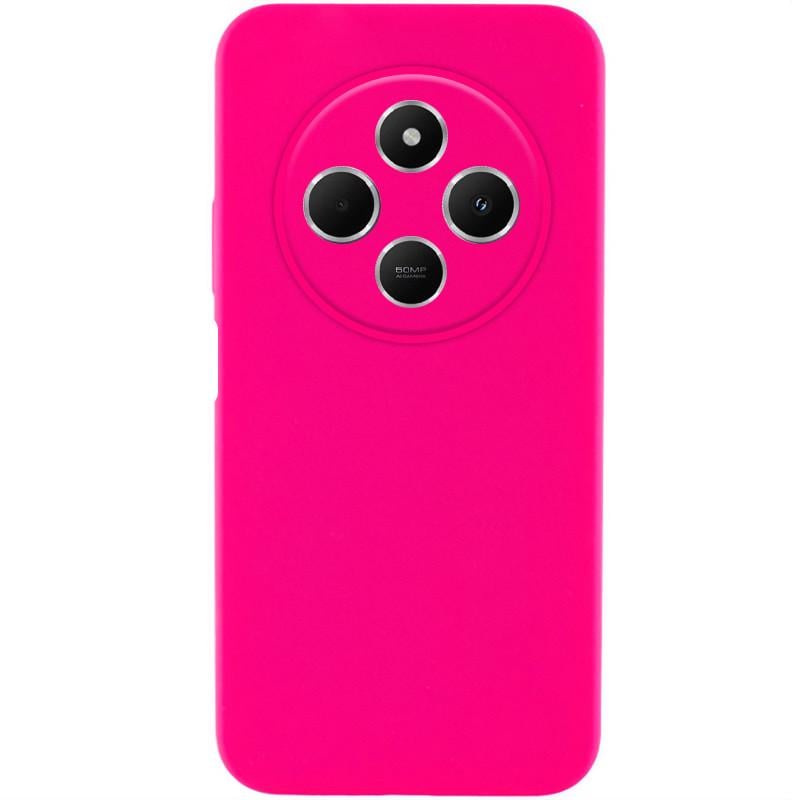 Протиударний чохол Silicone Cover Lakshmi Full Camera (AAA) для Xiaomi Redmi 14C / Poco C75 Рожевий / Barbie pink