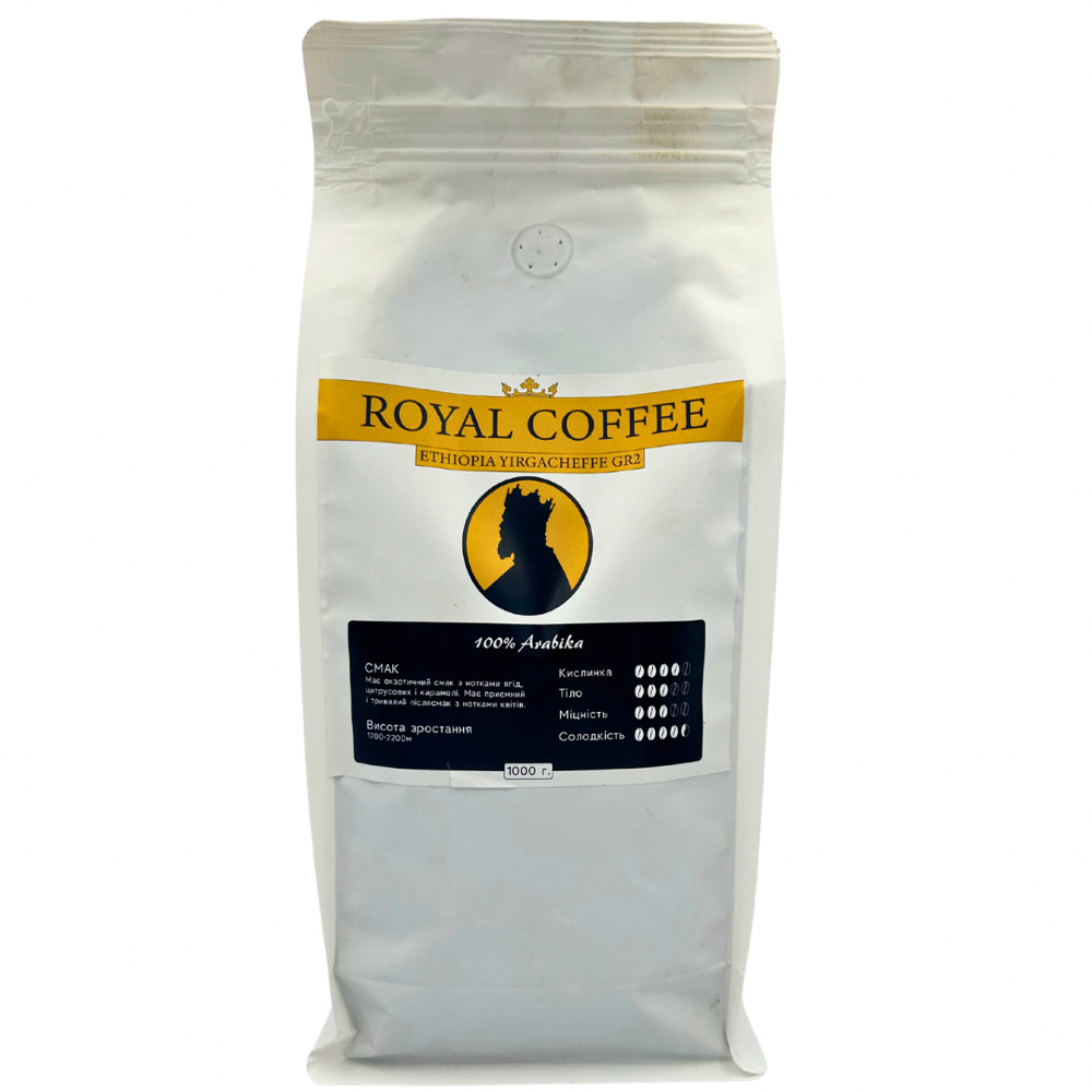 Кофе зерновой Ethiopia Yirgacheffe G2 scr.15/16