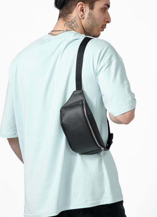 Сумка-бананка чоловіча Sambag водовідштовхуюча шкіряна Чорний (2618898488) - фото 7 Сумка-бананка чоловіча Sambag водовідштовхуюча шкіряна Чорний (2618898488) - фото 7