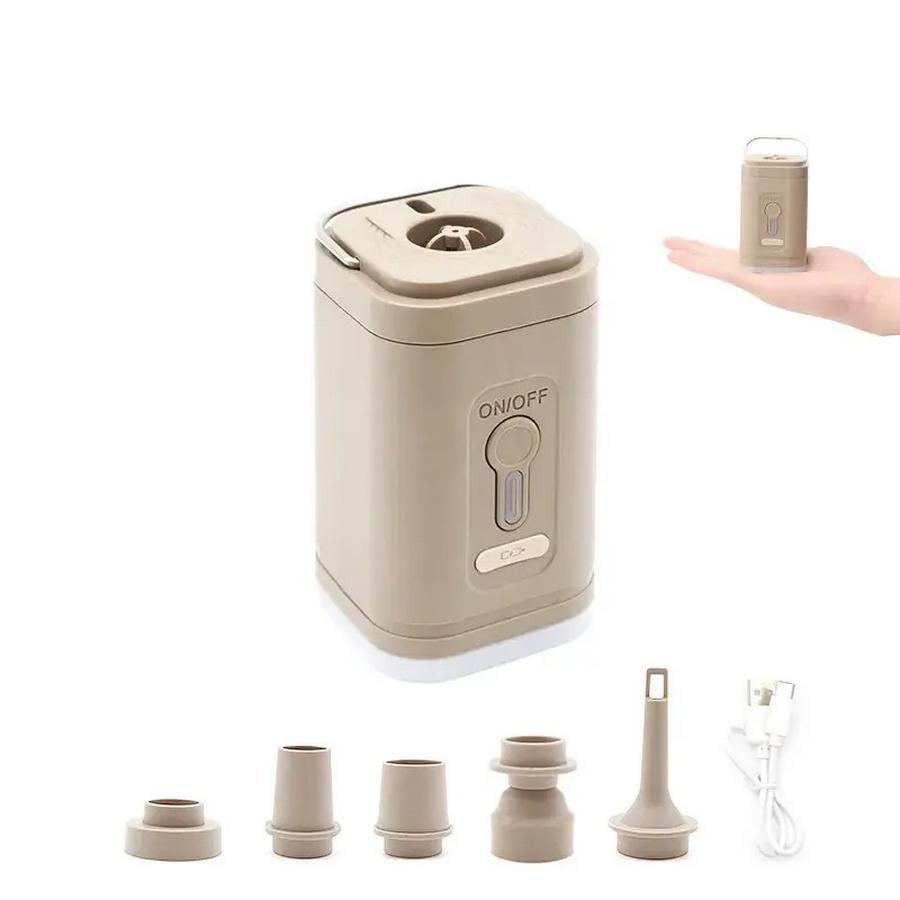 Насос туристический аккумуляторный с фонариком и набором насадок Койот (27617557) - фото 4 Насос туристический аккумуляторный с фонариком и набором насадок Койот (27617557) - фото 4