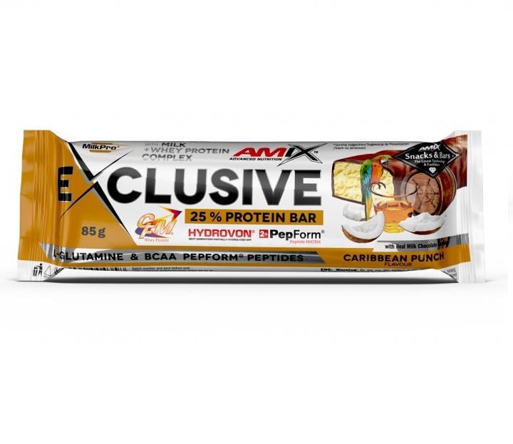 Батончик протеиновый Amix Nutrition Exclusive Protein Bar 85 г Caribbean Punch