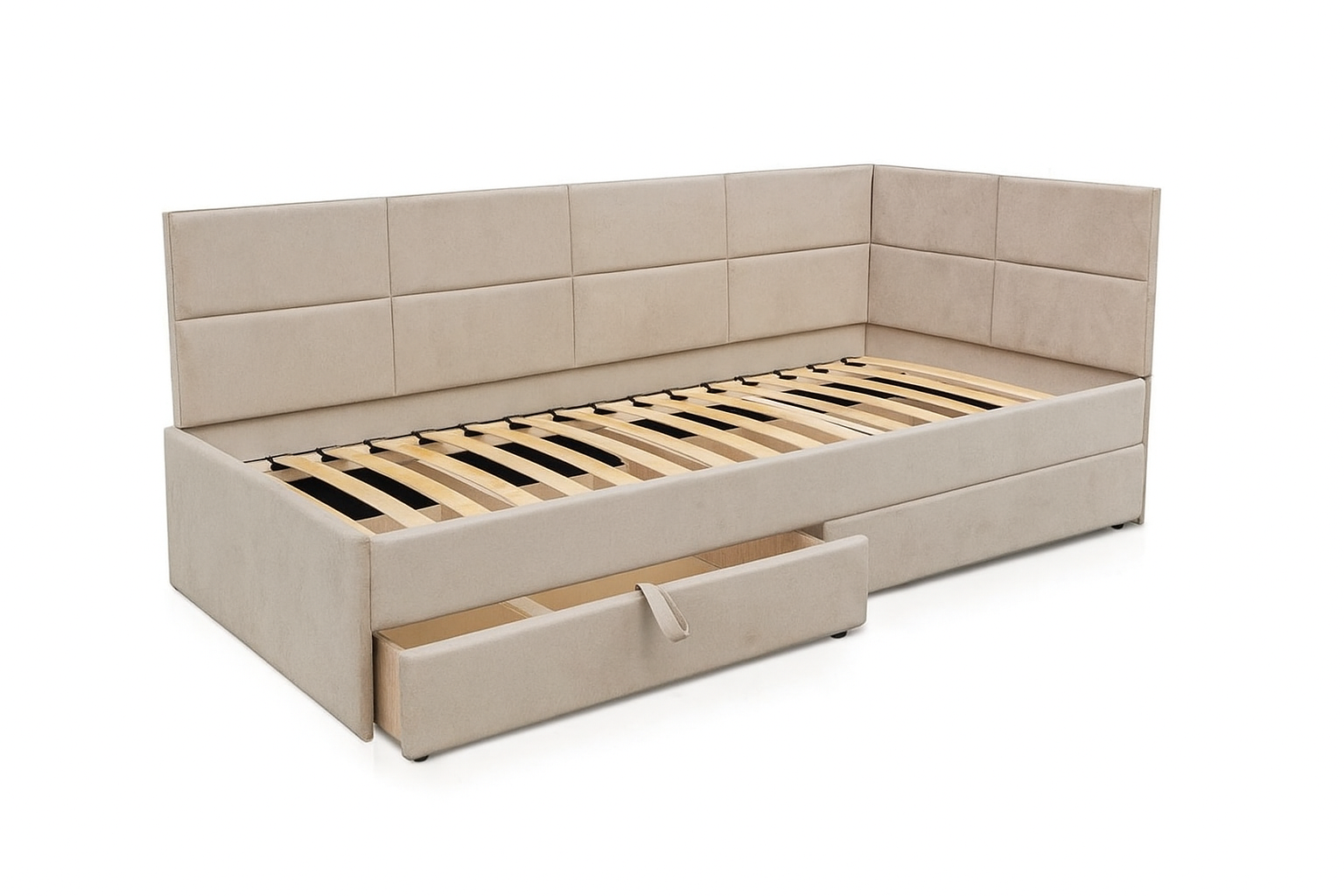 Кровать Камелот Угол-Г Аляска 15 800х2000 мм Бежевый (А0058925) - фото 1