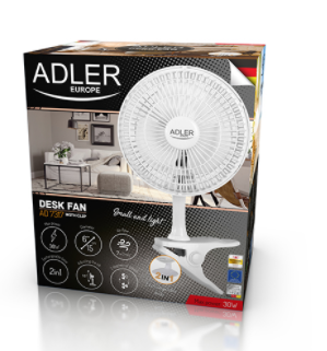 Вентилятор Adler AD 7317 с клипсой и основа 15 см - фото 5