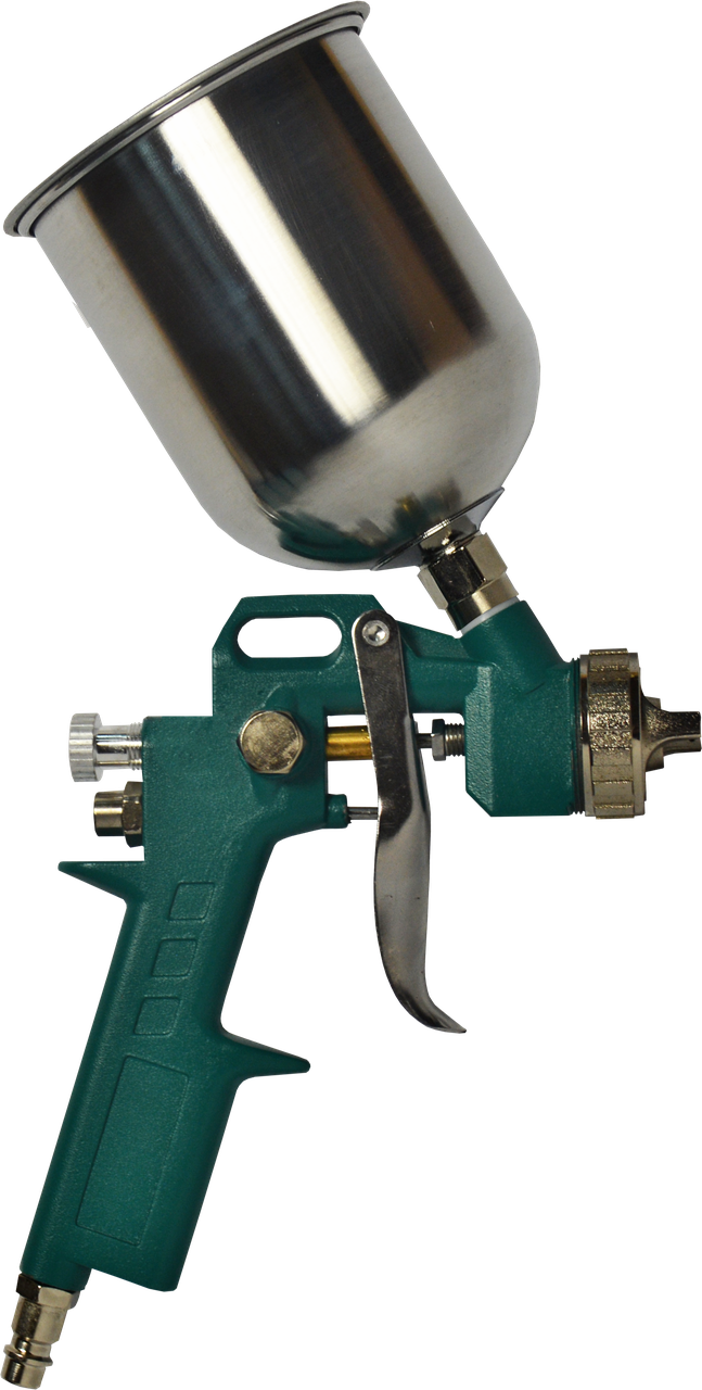 Пневмопістолет для фарбування Blackstar 17-10002 SILVER HP 1,5 мм з верхнім баком 500 мл 1/4" (20085574)