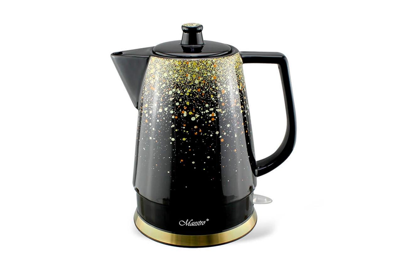 Електрочайник керамічний Maestro 1,5 л Золотий (MR-074-GOLD)