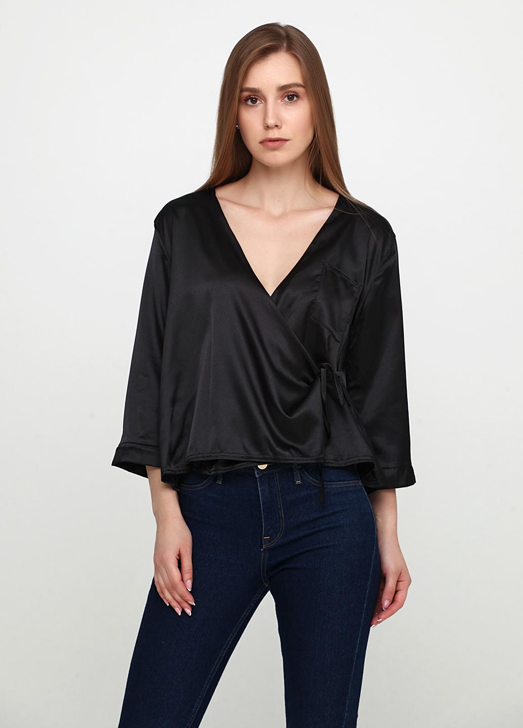 Блузка Boohoo 36 Черный (2000000404394)