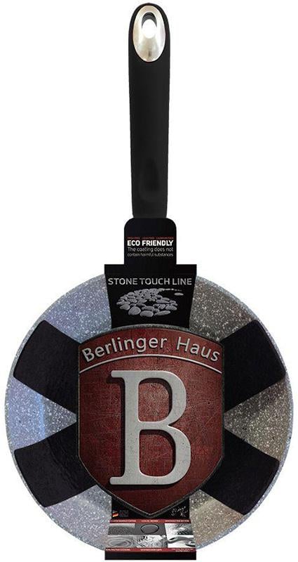 Сковорода Berlinger Haus Grey Stone Ø 28 см з гранітним покриттям (BH-1148N)