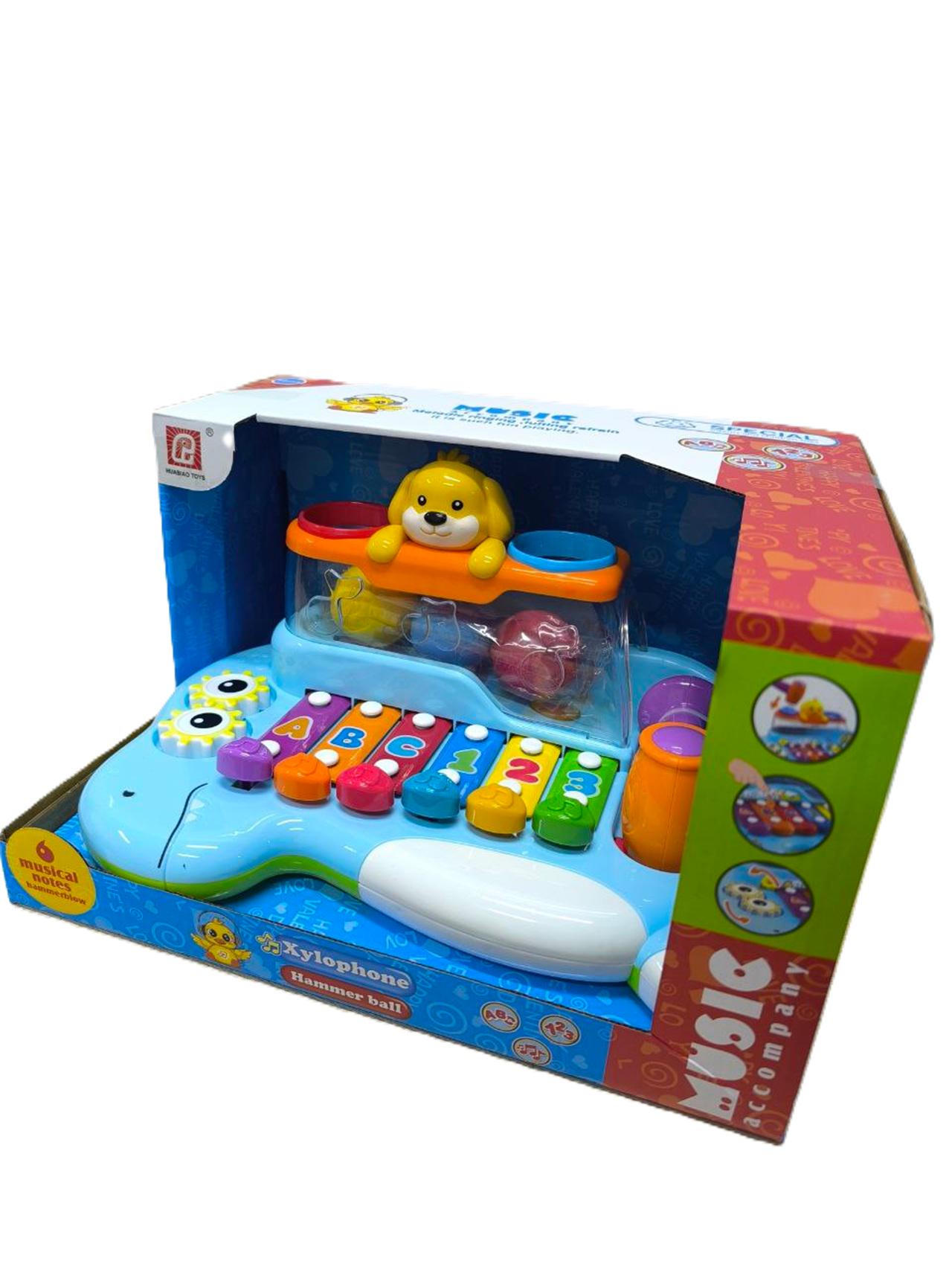 Дитяча розвиваюча іграшка Ксилофон D243 Собака (D243)